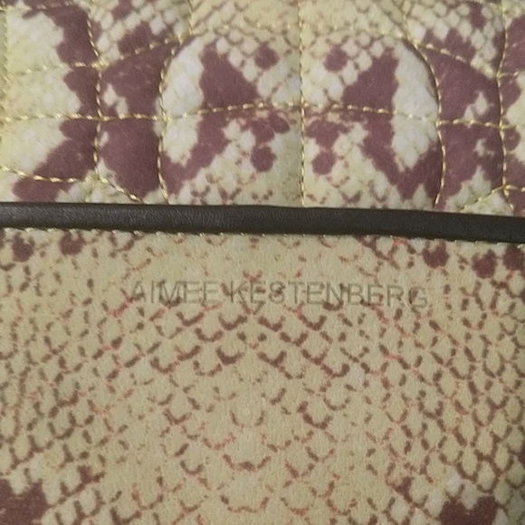 AIMEE KESTENBERG BLACK PEBBLE LEATHER/SNAKESKIN - Picture 8 of 8